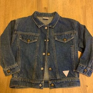 Kids vintage Baby Guess Denim Snap front Jacket
